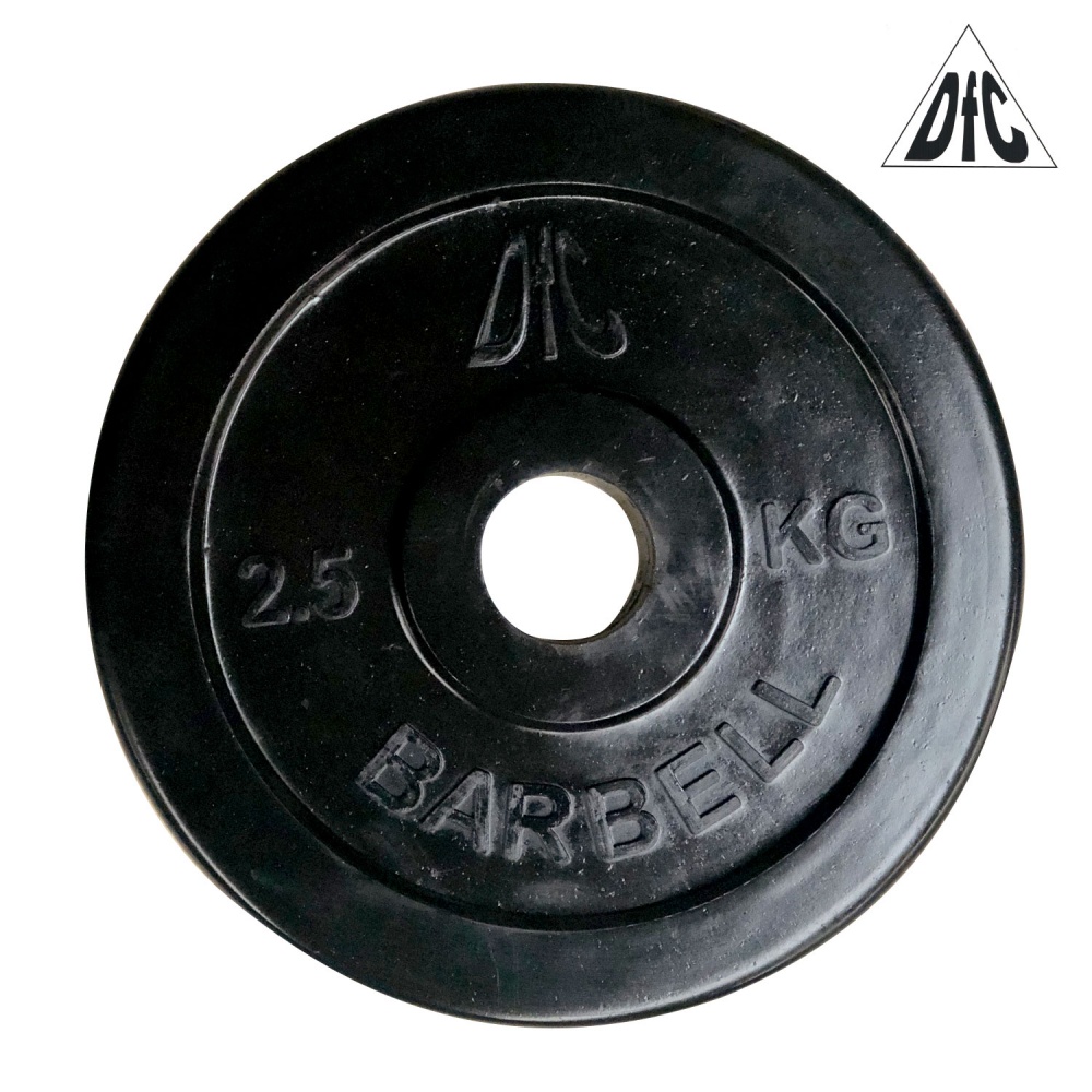 DFC 2.5 кг обрезиненный из каталога дисков для штанги с посадочным диаметром 30 мм.  в Краснодаре по цене 750 ₽