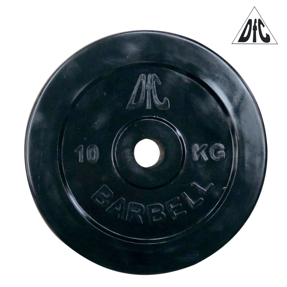 DFC 10 кг обрезиненный из каталога дисков для штанги с посадочным диаметром 30 мм.  в Краснодаре по цене 2635 ₽