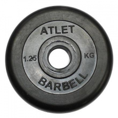 MB Barbell Atlet - 31 мм - 1.25 кг из каталога дисков для штанги с посадочным диаметром 30 мм.  в Краснодаре по цене 670 ₽