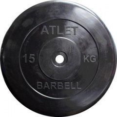 MB Barbell Atlet - 31 мм - 15 кг из каталога дисков для штанги с посадочным диаметром 30 мм.  в Краснодаре по цене 5350 ₽