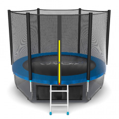 Батут с защитной сеткой Evo Jump External 8ft (Blue) + Lower net в Краснодаре по цене 22190 ₽