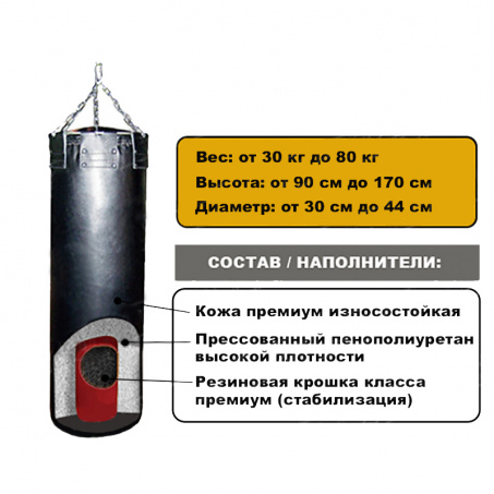 Рендер-3 для ForSport кожаный профессиональный - 45кг