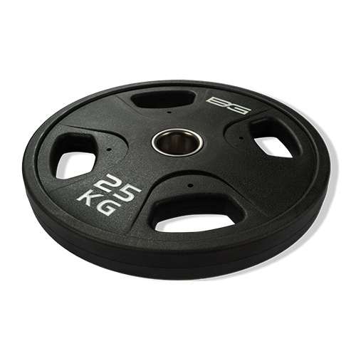 обрезиненный черный 25 кг  BG-PA-PL-P250 в Краснодаре по цене 10390 ₽ в категории диски (блины) для штанг и гантелей Bronze Gym