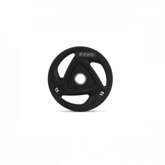 Ziva с уретановым покрытием, 20 кг. ZVO-DCPU1616-GY из каталога дисков для штанги с посадочным диаметром 50 мм. в Краснодаре по цене 7046 ₽
