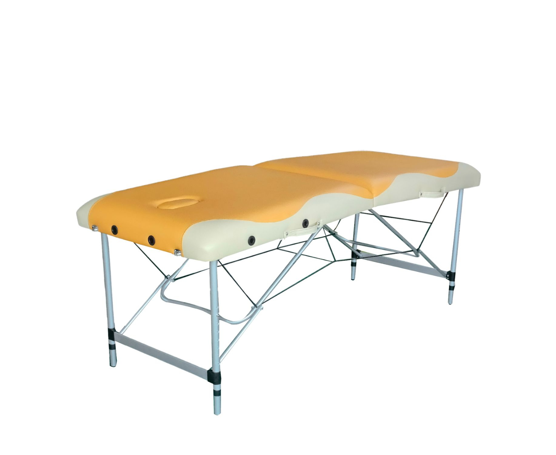 Складной массажный стол DFC Nirvana Elegant Premium, цвет оранжево-бежевый
