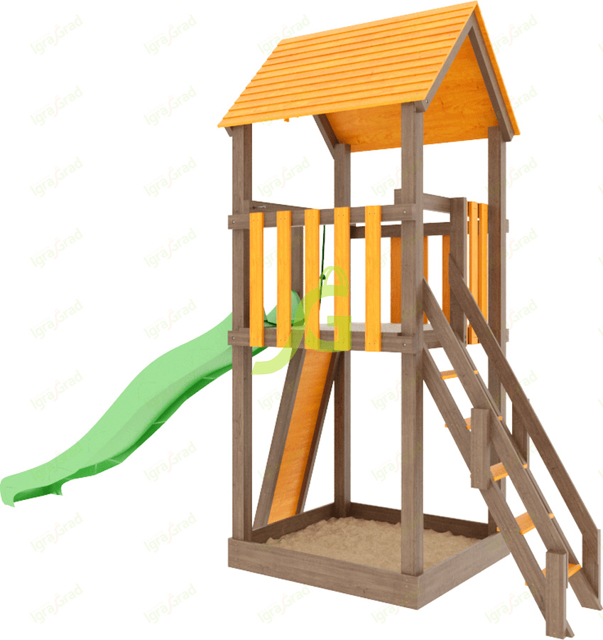 Панда Фани Tower скалодром в Краснодаре по цене 57700 ₽ в категории детские игровые комплексы Igragrad