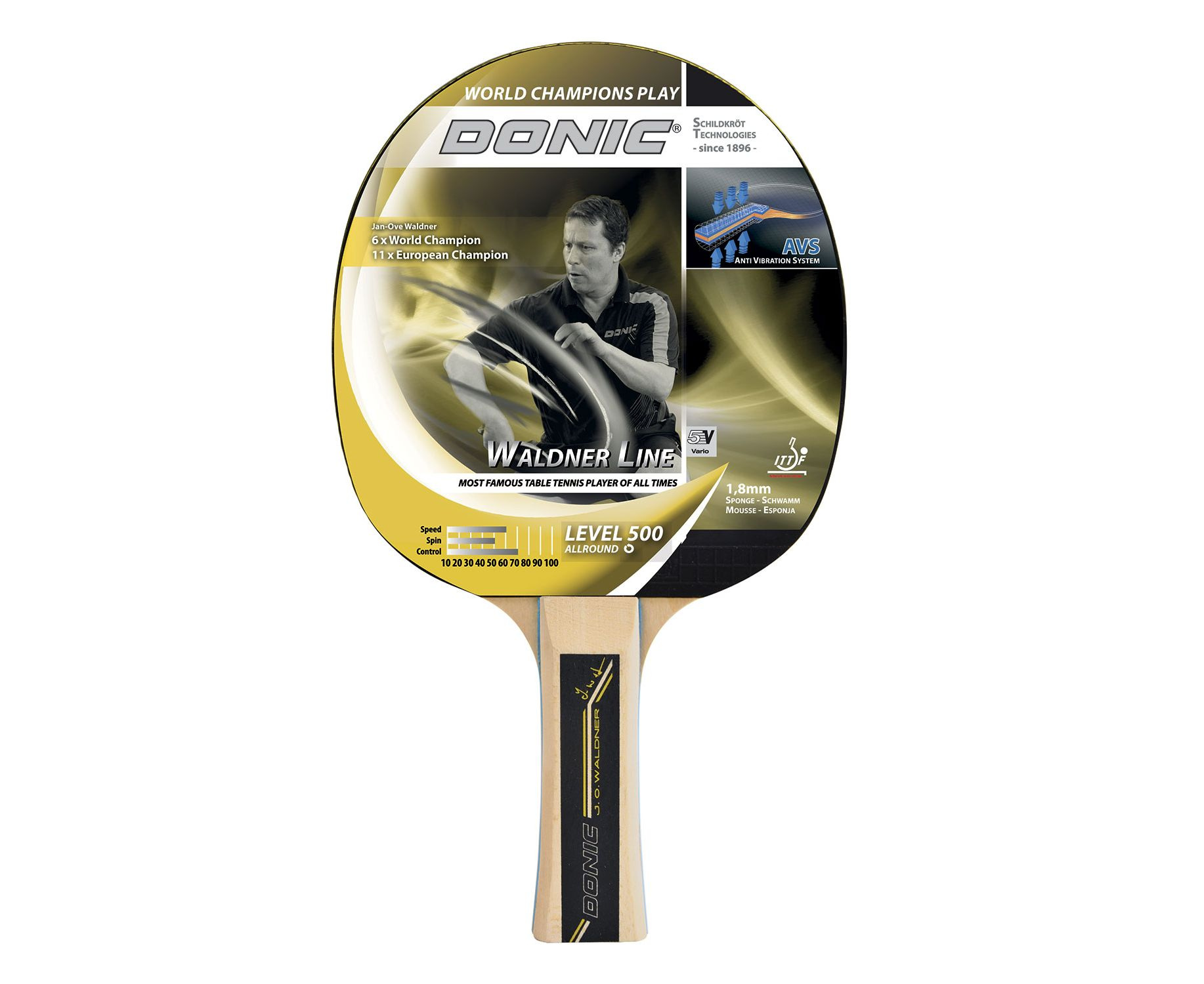 Donic Waldner 500 из каталога ракеток для настольного тенниса в Краснодаре по цене 1390 ₽