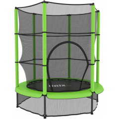 Unix line Kids 4,6 ft Green (140 cm) из каталога батутов с защитной сеткой в Краснодаре по цене 8420 ₽