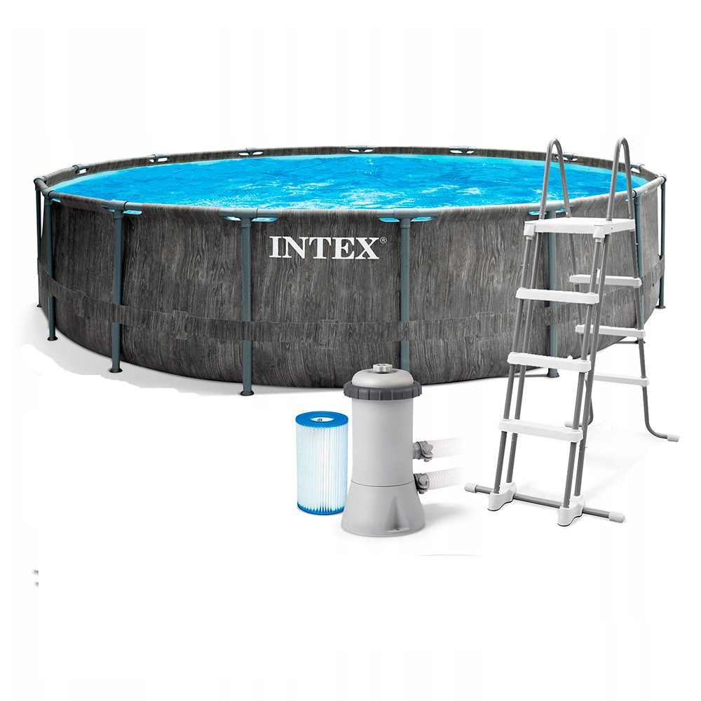 Intex Prism Frame ’’Greywood’’  26742 из каталога каркасных бассейнов в Краснодаре по цене 93800 ₽