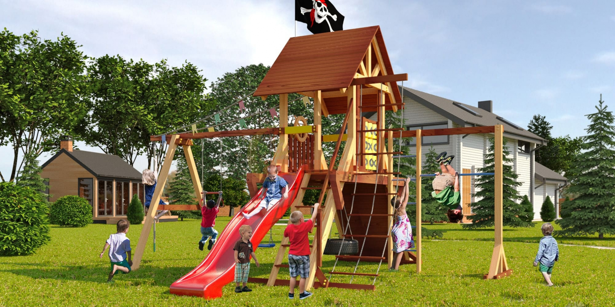 Люкс 3 в Краснодаре по цене 204900 ₽ в категории детские игровые комплексы Савушка