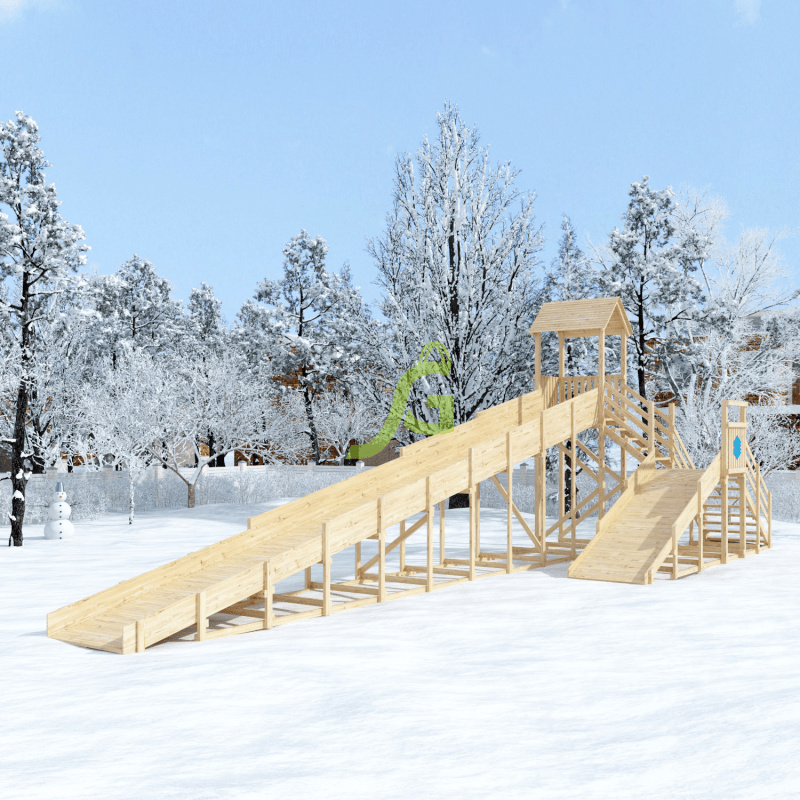 ’’Snow Fox 12 м’’ с двумя скатами, без окраски в Краснодаре по цене 304200 ₽ в категории детские игровые комплексы Igragrad