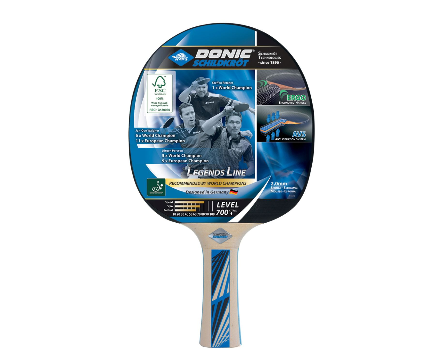 Donic Legends 700 из каталога ракеток для настольного тенниса в Краснодаре по цене 2190 ₽