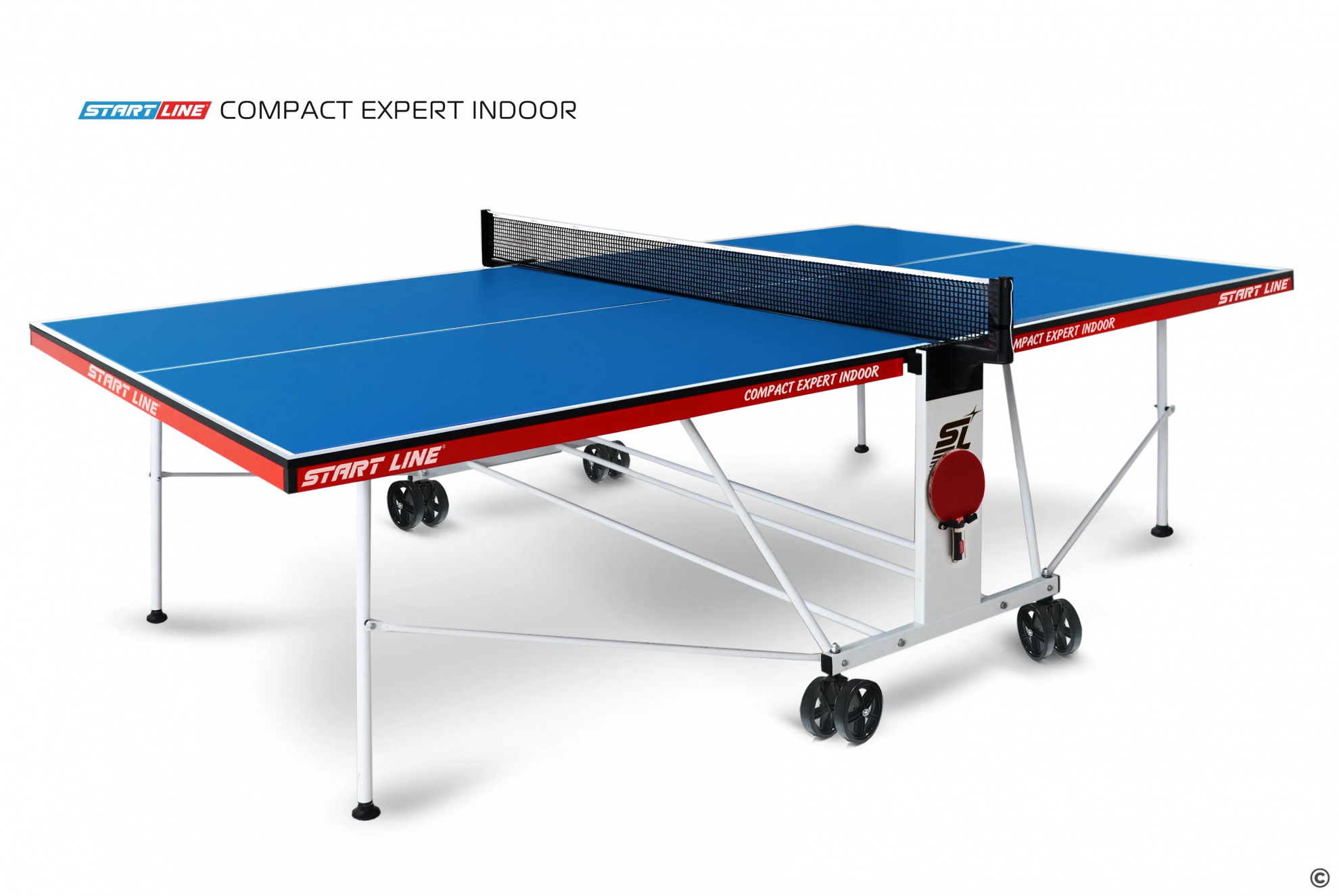 Start Line Compact Expert Indoor синий из каталога теннисных столов для помещений в Краснодаре по цене 25990 ₽