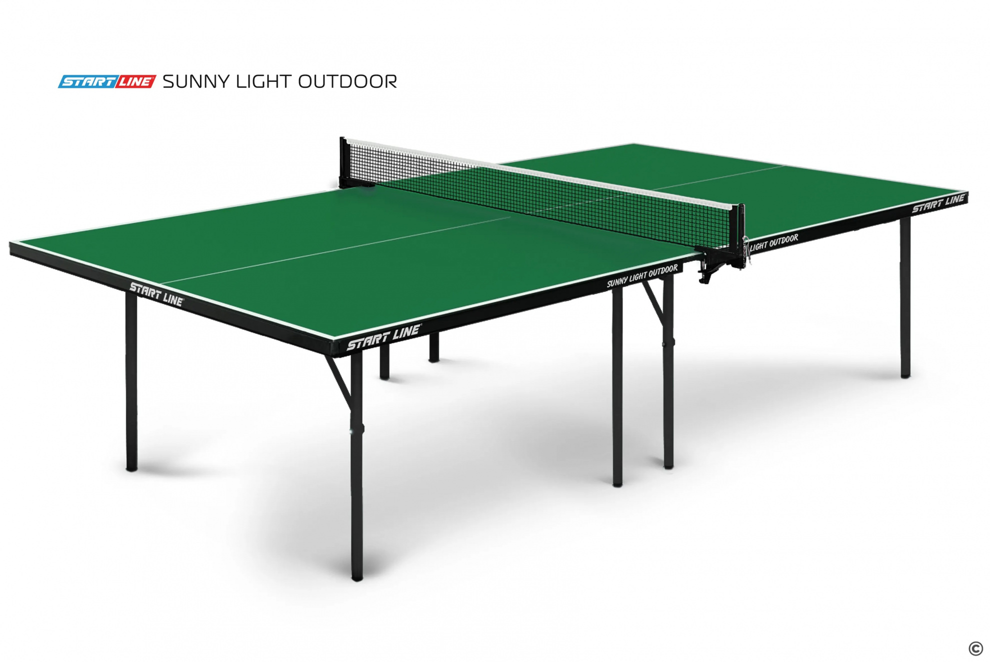 Start Line Sunny Light Outdoor Зелёный из каталога теннисных столов в Краснодаре по цене 26590 ₽
