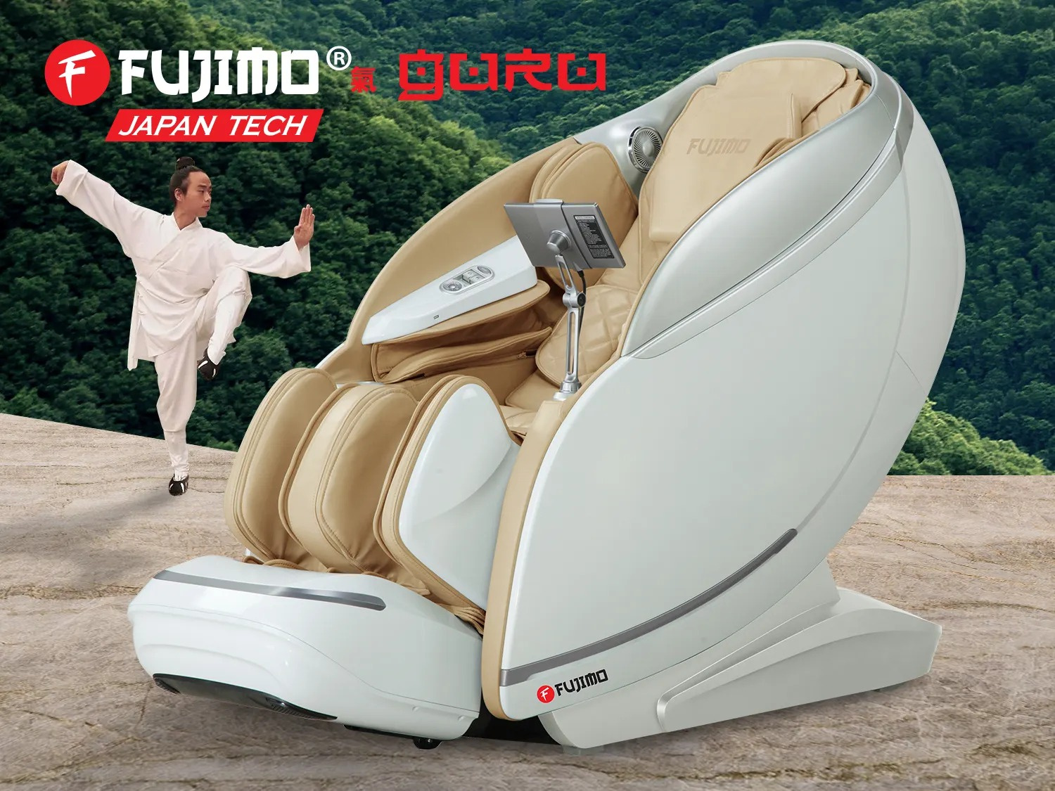 Fujimo GURU F700 Бежевый из каталога массажных кресел в Краснодаре по цене 590000 ₽