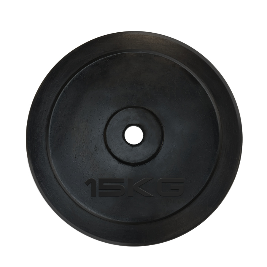 15 кг. обрезиненный черный в Краснодаре по цене 4990 ₽ в категории диски (блины) для штанг и гантелей UnixFit
