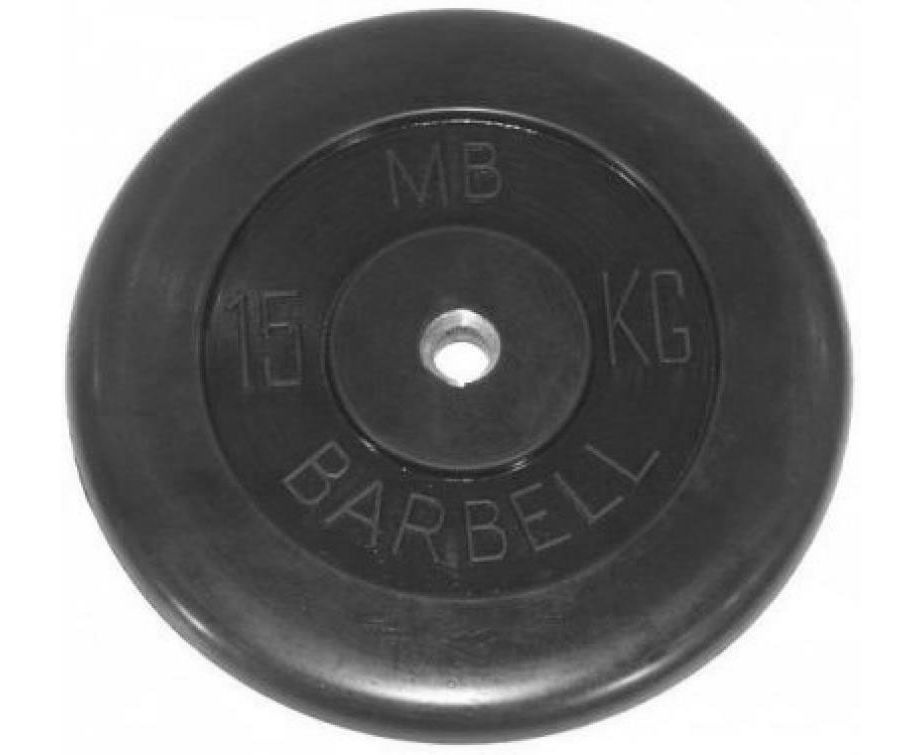 (металлическая втулка) 15 кг / диаметр 51 мм в Краснодаре по цене 8148 ₽ в категории диски (блины) для штанг и гантелей MB Barbell