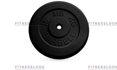 MB Barbell черный - 26 мм - 15 кг из каталога дисков, грифов, гантелей, штанг в Краснодаре по цене 4600 ₽