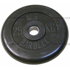 MB Barbell черный - 30 мм - 25 кг из каталога дисков для штанги с посадочным диаметром 30 мм.  в Краснодаре по цене 7428 ₽