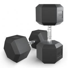 UnixFit гексагональная 40 кг из каталога обрезиненных гантелей в Краснодаре по цене 14890 ₽