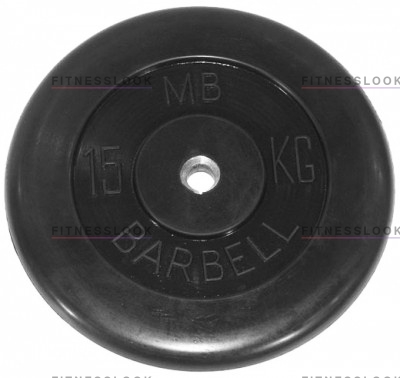 MB Barbell черный - 30 мм - 15 кг из каталога дисков для штанги с посадочным диаметром 30 мм.  в Краснодаре по цене 4464 ₽