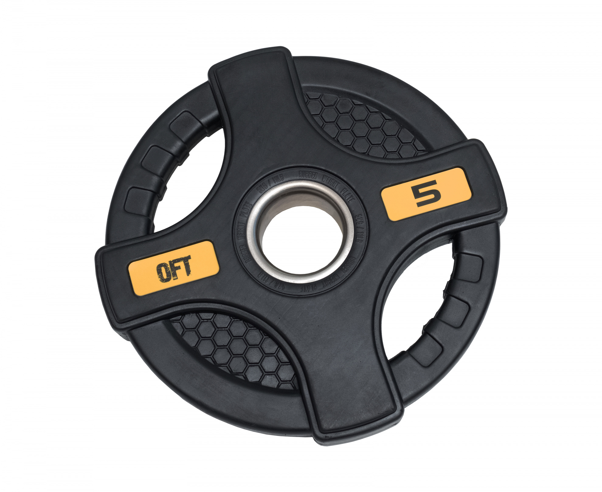 черный с двумя хватами 5 кг в Краснодаре по цене 2180 ₽ в категории диски (блины) для штанг и гантелей Original FitTools
