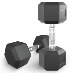 UnixFit гексагональная 12.5 кг из каталога обрезиненных гантелей в Краснодаре по цене 5290 ₽
