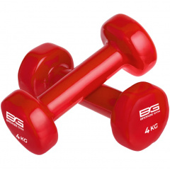 Bronze Gym виниловая 4 кг (пара) из каталога гантелей для фитнеса в Краснодаре по цене 2640 ₽