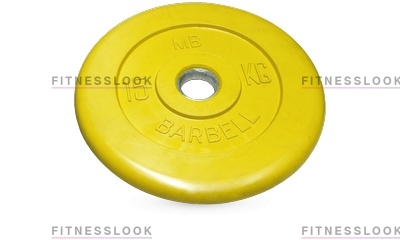 MB Barbell желтый 26 мм - 15 кг из каталога дисков для штанги с посадочным диаметром 26 мм.  в Краснодаре по цене 4816 ₽
