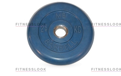 MB Barbell синий - 26 мм - 2.5 кг из каталога дисков для штанги с посадочным диаметром 26 мм.  в Краснодаре по цене 903 ₽