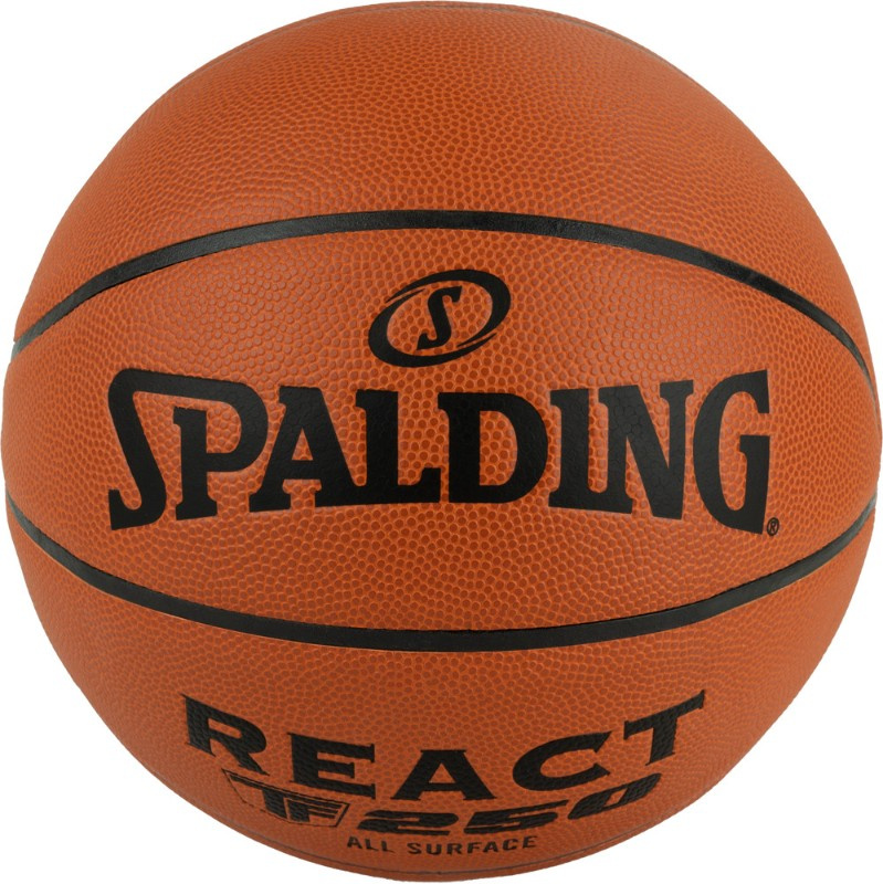 Spalding TF-250 React FIBA размер 7 из каталога баскетбольных мячей в Краснодаре по цене 5490 ₽