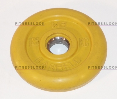 MB Barbell желтый - 30 мм - 1.25 кг из каталога дисков для штанги с посадочным диаметром 30 мм.  в Краснодаре по цене 571 ₽
