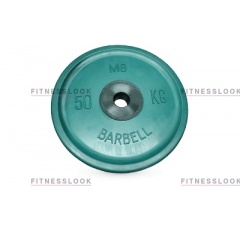 MB Barbell евро-классик зеленый - 50 мм - 10 кг из каталога дисков для штанги с посадочным диаметром 50 мм. в Краснодаре по цене 7990 ₽