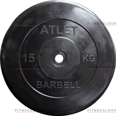 MB Barbell Atlet - 26 мм - 15 кг из каталога дисков для штанги с посадочным диаметром 26 мм.  в Краснодаре по цене 4690 ₽