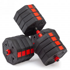 VictoryFit гексагональная с грифом, 50 кг. (2 шт. х 25 кг.) VF-DH500 из каталога разборных (наборных) гантелей в Краснодаре по цене 6070 ₽