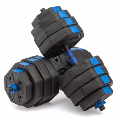 VictoryFit гексагональная с грифом, 40 кг. (2 шт. х 20 кг.) VF-DH400 из каталога разборных (наборных) гантелей в Краснодаре по цене 5370 ₽