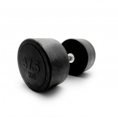UnixFit PRO круглая  37,5 кг DBRND37_5PBK из каталога обрезиненных гантелей в Краснодаре по цене 13990 ₽