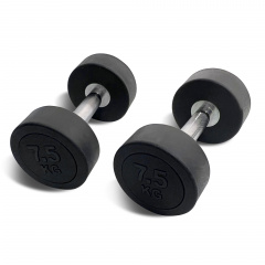UnixFit PRO круглая 7,5 кг DBRND7_5PBK из каталога обрезиненных гантелей в Краснодаре по цене 2990 ₽
