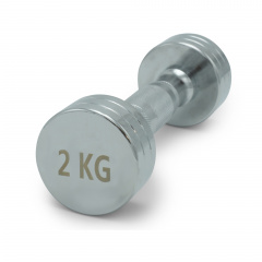 UnixFit PRO круглая 2 кг DBRND2PCE из каталога хромированных гантелей в Краснодаре по цене 1020 ₽