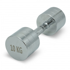 UnixFit PRO круглая 10 кг DBRND10PCE из каталога хромированных гантелей в Краснодаре по цене 4890 ₽