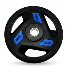 UnixFit PRO 20 кг, 51 мм DG20RUBPBL из каталога дисков для штанги с посадочным диаметром 50 мм. в Краснодаре по цене 8420 ₽