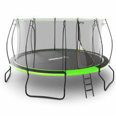 Батут с защитной сеткой Unix Line 14 ft UFO Green в Краснодаре по цене 42390 ₽