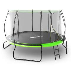 Батут с защитной сеткой Unix Line 12 ft UFO Green в Краснодаре по цене 36490 ₽