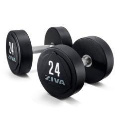 ZVO-DBPU-1643-GY 14 кг (пара) в Краснодаре по цене 34890 ₽ в категории обрезиненные гантели Ziva