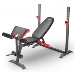 Скамья для жима со стойками UnixFit BENCH 130DD в Краснодаре по цене 26890 ₽