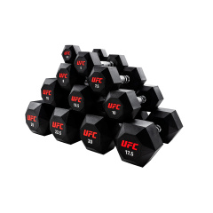 Octagon Dumbbell 5 пар от 10 до 20кг в Краснодаре по цене 96140 ₽ в категории гантельные ряды UFC