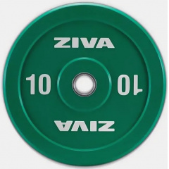 Ziva XP Competition Colored Rubber Bumper 10 kg из каталога дисков для штанги с посадочным диаметром 50 мм. в Краснодаре по цене 12400 ₽