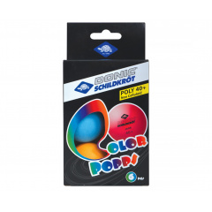 Donic COLOR POPPS 40+, 6 шт, (разноцветные) из каталога мячей для настольного тенниса в Краснодаре по цене 590 ₽