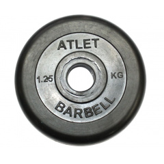 MB Barbell ATLET 1.25 кг из каталога дисков для штанги с посадочным диаметром 30 мм.  в Краснодаре по цене 1020 ₽