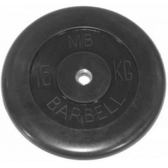 MB Barbell 15 кг металлическая втулка из каталога дисков для штанги с посадочным диаметром 30 мм.  в Краснодаре по цене 6250 ₽